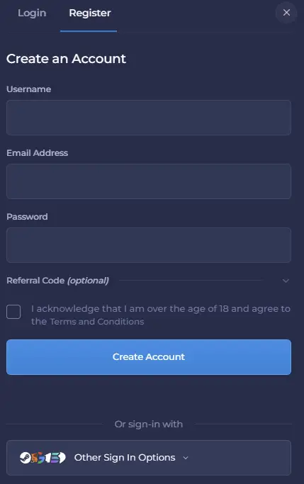 Registratie-instructies voor Rainbet Casino